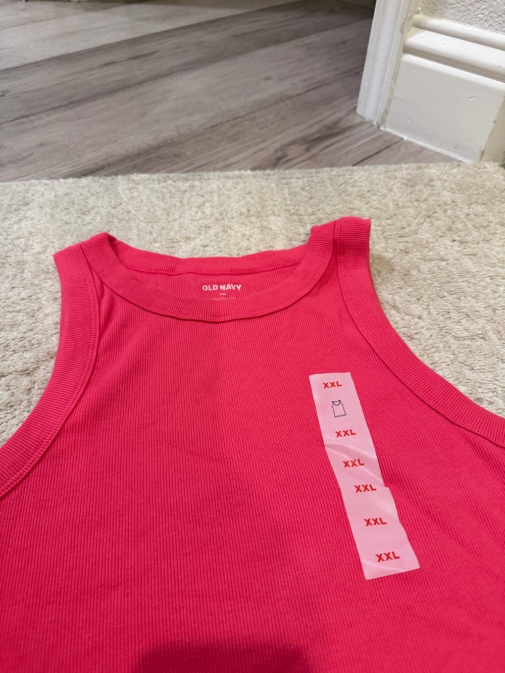 Old Navy Hot Pink Ribbed Tank